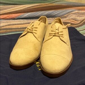Polo Ralph Lauren Beige Suede Flats (Comes with Dust Bag)